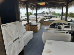 Defender of Fun Boat Tiki Tours Boat interior Marco Island Naples Florida